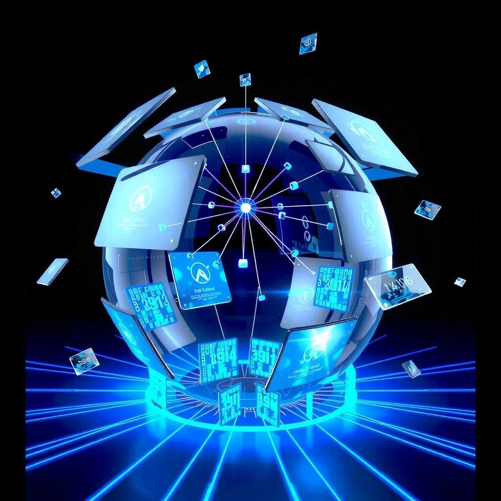 Exploded view of data network